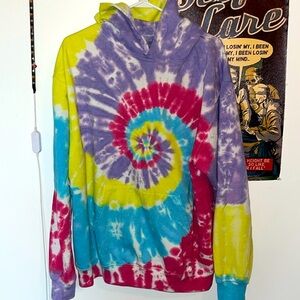 Men’s Sz L Artist Union Tie Dye Hooded Sweatshirt